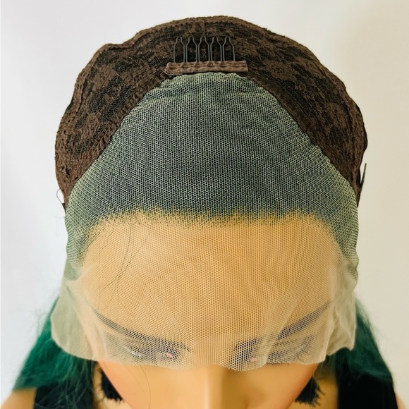 Gorgeous Green Premium Fiber 13x2.5 Long Lace Front Wig for🎄Events / Drag 💄… - Picture 3 of 12
